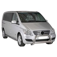 FrontbüGel FrontschutzbüGel FüR Mercedes Vito Viano 2010-2014 ø63Mm Stahl Silber