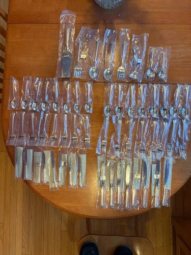 Towle Chippendale Sterling Silver UNOPENED 56 Piece Flatware Set.