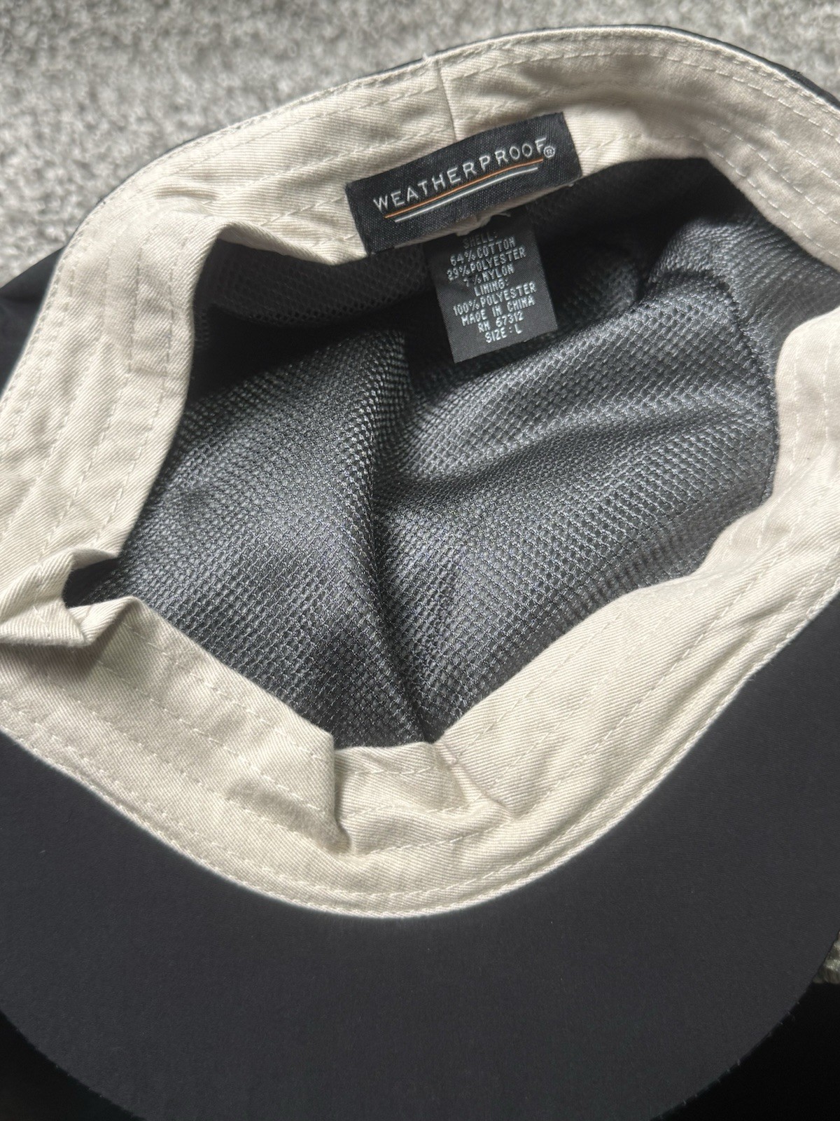 Weatherproof Flat Cap Size Large Black Newsboy Ca… - image 8