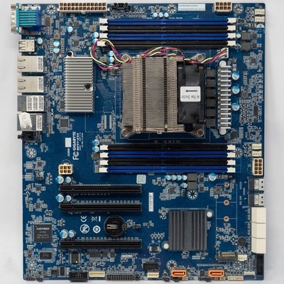 Gigabyte MF51-ES0 C422 Xeon W-2140B CPU Dynatron Cooler LGA2066 Motherboard IPMI