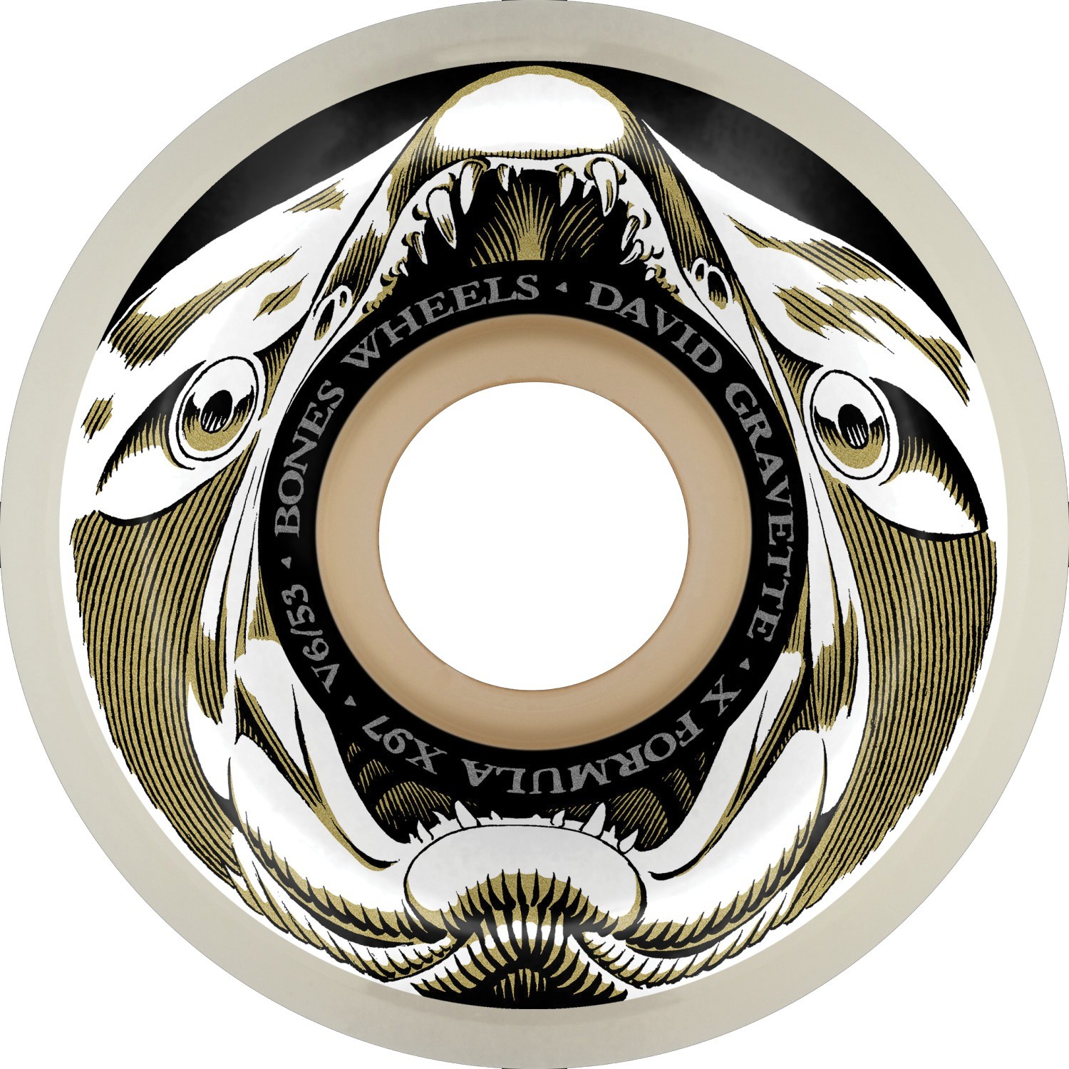 Bones Wheels  XF V6 Salmon Illa Skateboard Wheels - 53mm 97a (Set of 4)