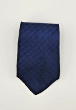 Barrington Men  s Silk Tie   Blue Geometric Woven Pattern   100 Silk   Made in D