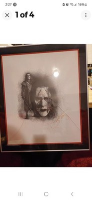 Bill Dotson portrait of Sting Autographed with coa 1/2500 WCW/AEW/WWE/TNA