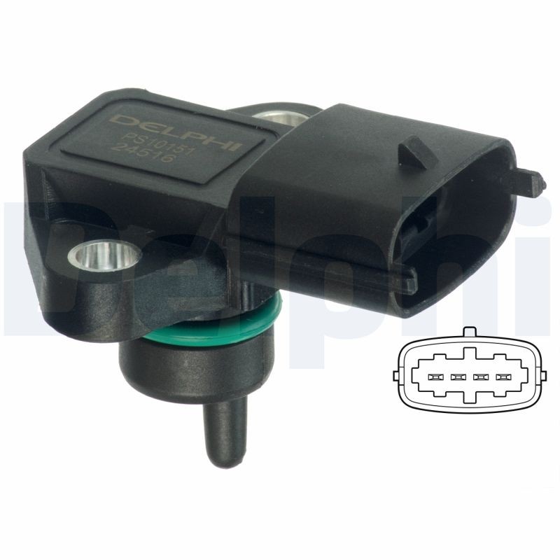 Delphi Sensor, Saugrohrdruck Größe 27 Ps10151 - Bild 4