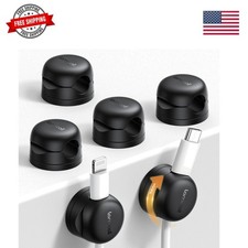 6Pack Rotatable Cord Organizer, Spring Cable Clips - 1s Lock Cord Holder, D...