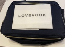 LOVEVOOK Diaper Bag  Changing Pad Navy Blue Bag Gold zippers NWT