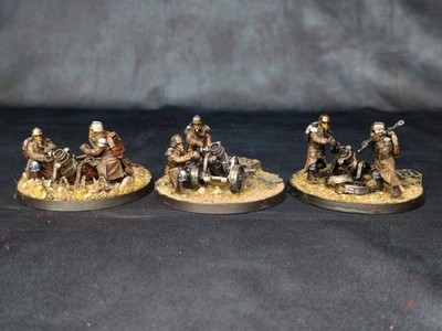 3 x Death Korps of Krieg Forgeworld Mortar Team Heavy Weapons