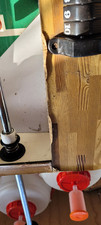 Mechnich Sports Design Tischkicker Holz Braun/Wei&szlig;/Gr&uuml;n Laminat Hohlstange