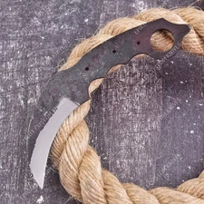 8'' 1095 High Carbon Steel Knife Blank Blade DIY Bushcraft Hunting Knife Making