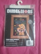 Vintage Dimensions "Teddy Bear Dreamer" Cross Stitch Kit