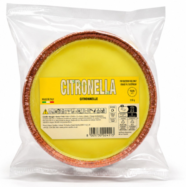 Price's Citronella Candle Party Lights Garden Home Patio BBQ Outdoor 10 Hour