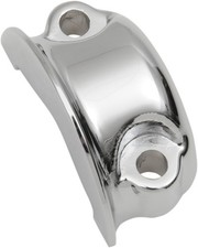 Drag Specialties Clutch and Brake Control Clamp Halves - Chrome Motorcycle