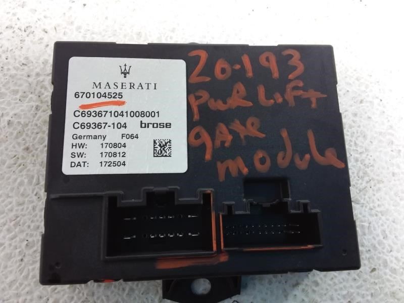 Maserati Levante 2018 Power module P/N 670104525