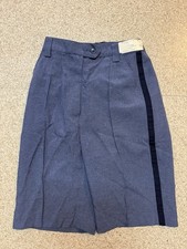 NWT WOMENS US POSTAL SHORTS BLUE SIZE 6 USA Made Polyester Talon Zip