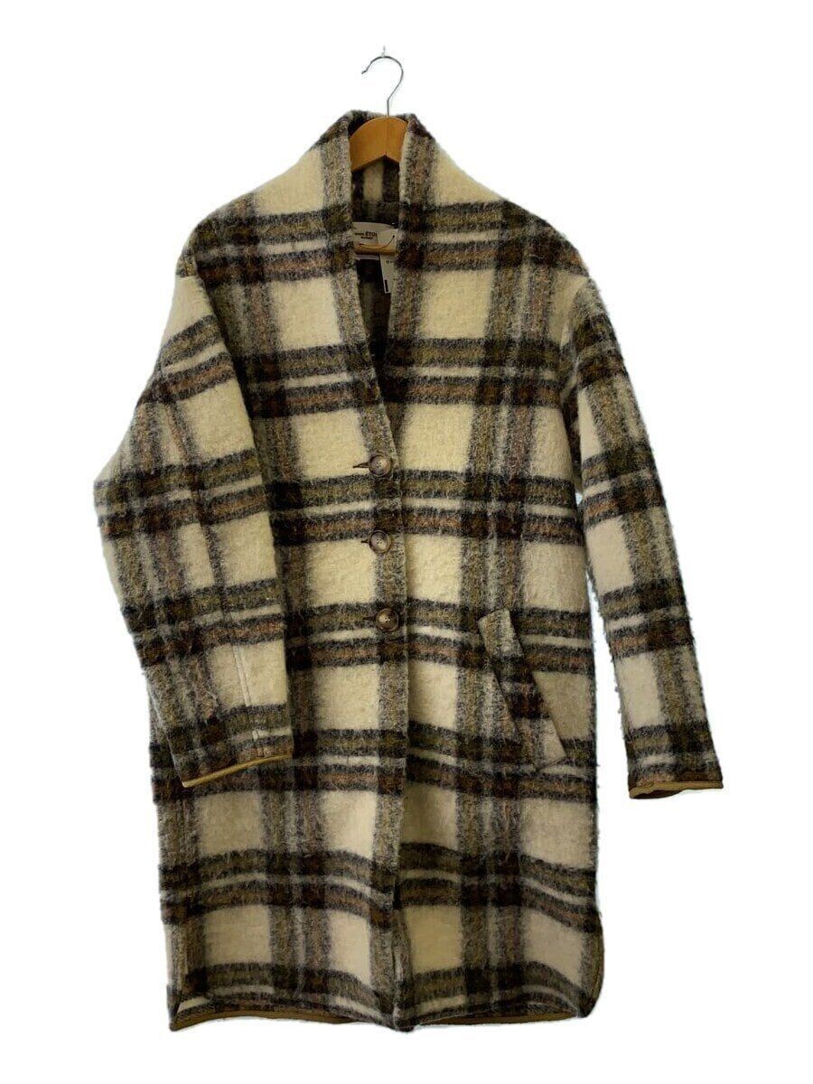 ALTRA ISABEL MARANT ETOILE ALTRO CAPPOTTO 34 LANA MARRONE CHECK 78 08 96 08010