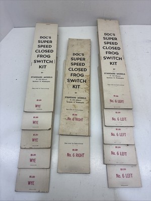 Vintage Standard Models Doc s Super Speed Closed Frog Switch Kits