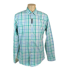 J.CREW NWT L-Slim Gingham Pattern FLEX Wrinkle-free Button-down Dress Shirt