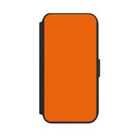 KlapphüLle FüR Apple Iphone 7 Farbe Einfarbig Orange