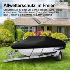Bootspersenning Bootsabdeckung Bootsplane V-Rumpf Wasserdicht UV 11-13 FT DHL