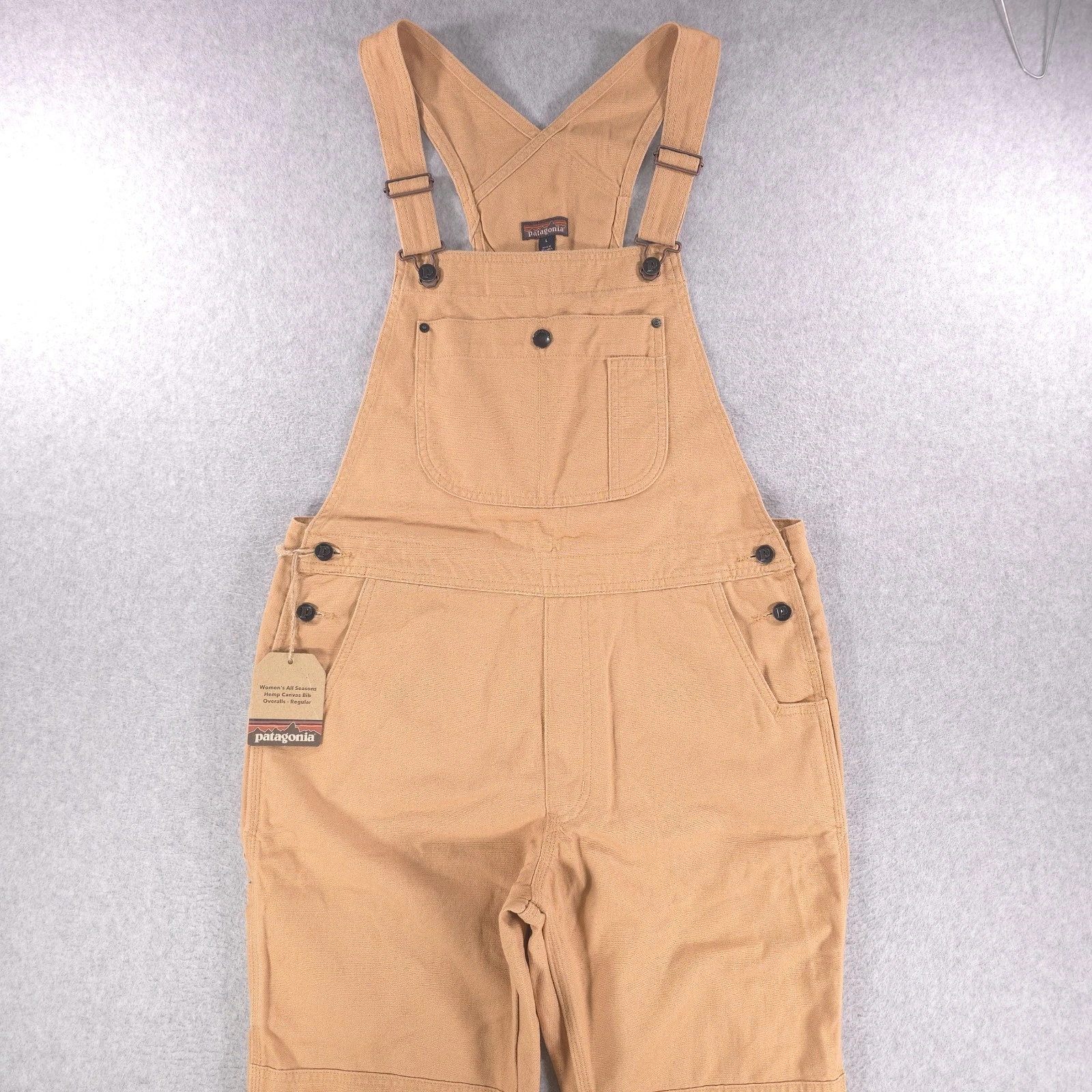 Patagonia All Seasons Camel Hemp Blend Canvas Bib Overalls Womens Large 36x32
Opens in a new window