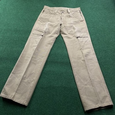 Masons Of Italy Chino Pants Mens 34 Brown Khaki Work FITS 34x33