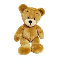 15" Plush Brown Bear with Zipper Hook Loop closure Zipper pull is broken