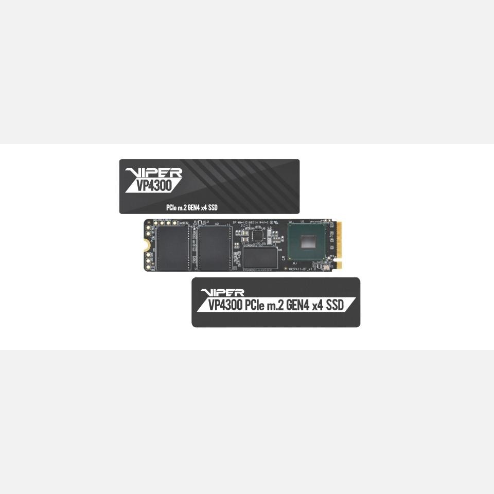SSD PATRIOT 2TB VIPER VPN4300 M.2 2280 PCIe GEN4 GAMING READ:7400MB WRITE:5500 MB/S - VP4300-2TBM28H - Immagine 3