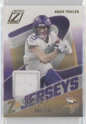 2021 Panini Zenith Z-Jersey 92/149 Adam Thielen #Z-AT i2b