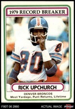 1980 Topps #5 Rick Upchurch Record Breaker Broncos Minnesota 7 - NM