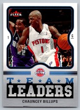 2006 Fleer Team Leaders  Chauncey Billups TL-CB