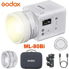 Godox ML80Bi Bi-Color 2800K-6500K LED Video Light Portable Photography Lighting