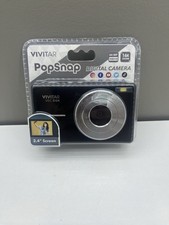 Vivitar PopSnap VEC S124 44MP 1080HD Digital Camera 16x Zoom 2.4" Screen Black