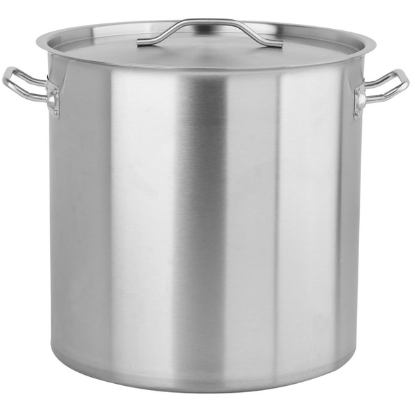 Edelstahl Kochtopf Hoch MIT Deckel 45X45 71L-image