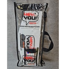 Hey You Sign Kit Portable Collapsible Dry Erase Boards USA 18  x 22  x 1/8  