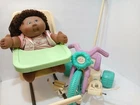 Vintage Cabbage Patch Lot* African American Doll 1978 High Chair & Tricycle