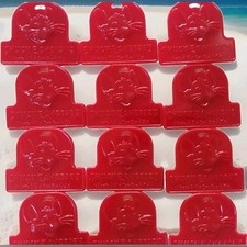 NEW Rare Chuck E Cheese Super Fun Red Birthday Party Balloon Weights 12 PC Set
