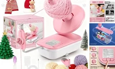 Electric Yarn Winder for Crocheting High Speed, Upgrade Three Gears Pink