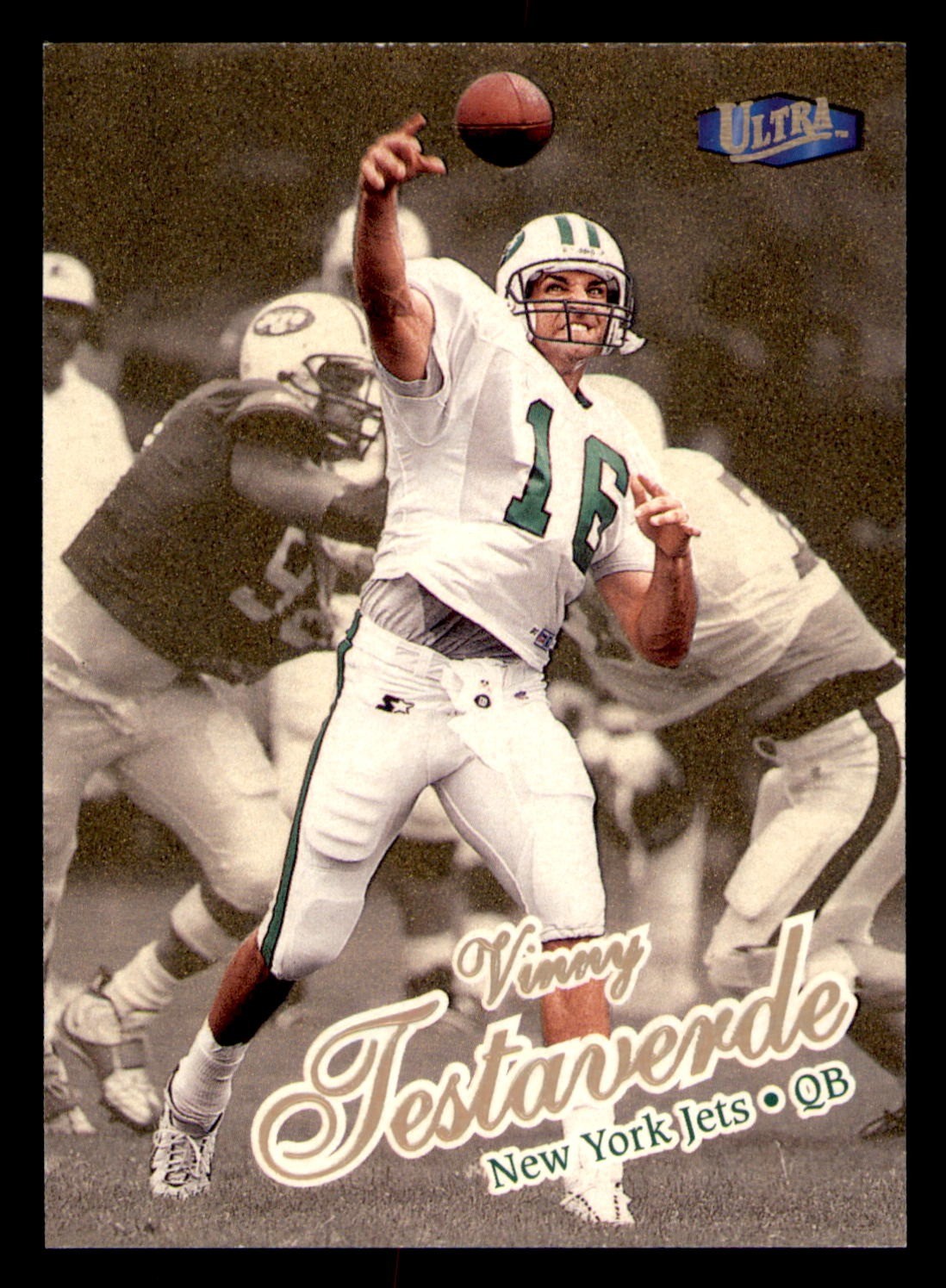 1998 Ultra Gold Medallion #291G Vinny Testaverde Jets