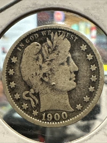 1900 BARBER SILVER QUARTER   ~NICE COIN~ 90% SILVER