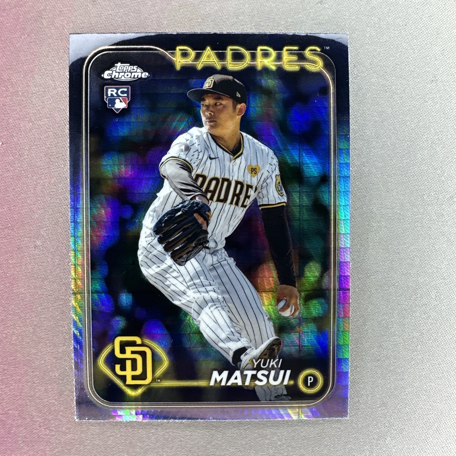 2024 Topps Chrome - Yuki Matsui #116 Prism Refractor (RC)