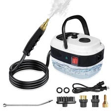Steam Cleaner 2500W Handheld High Pressure Steam Cleaner with 3 Brush Heads P...