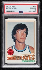 1977-78 Topps White Back Swen Nater #92 PSA 8 sq1
