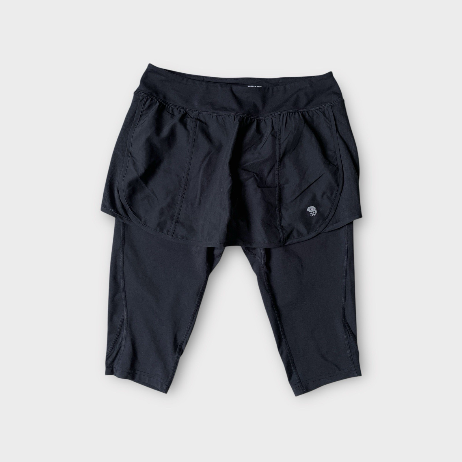 Falda corta Mountain Hardwear para correr/senderismo talla mediana negra