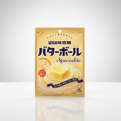 UHA Mikakuto Butter Ball Specialite Hard Candy, Japanese Butter Sweets