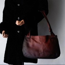 Borsa a tracolla Gucci Tom Ford epoca 2002AW pelle di vitello rosso marrone usata #4032
