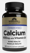 Calcium With Vitamin D3 120 Tabs 600 Mg