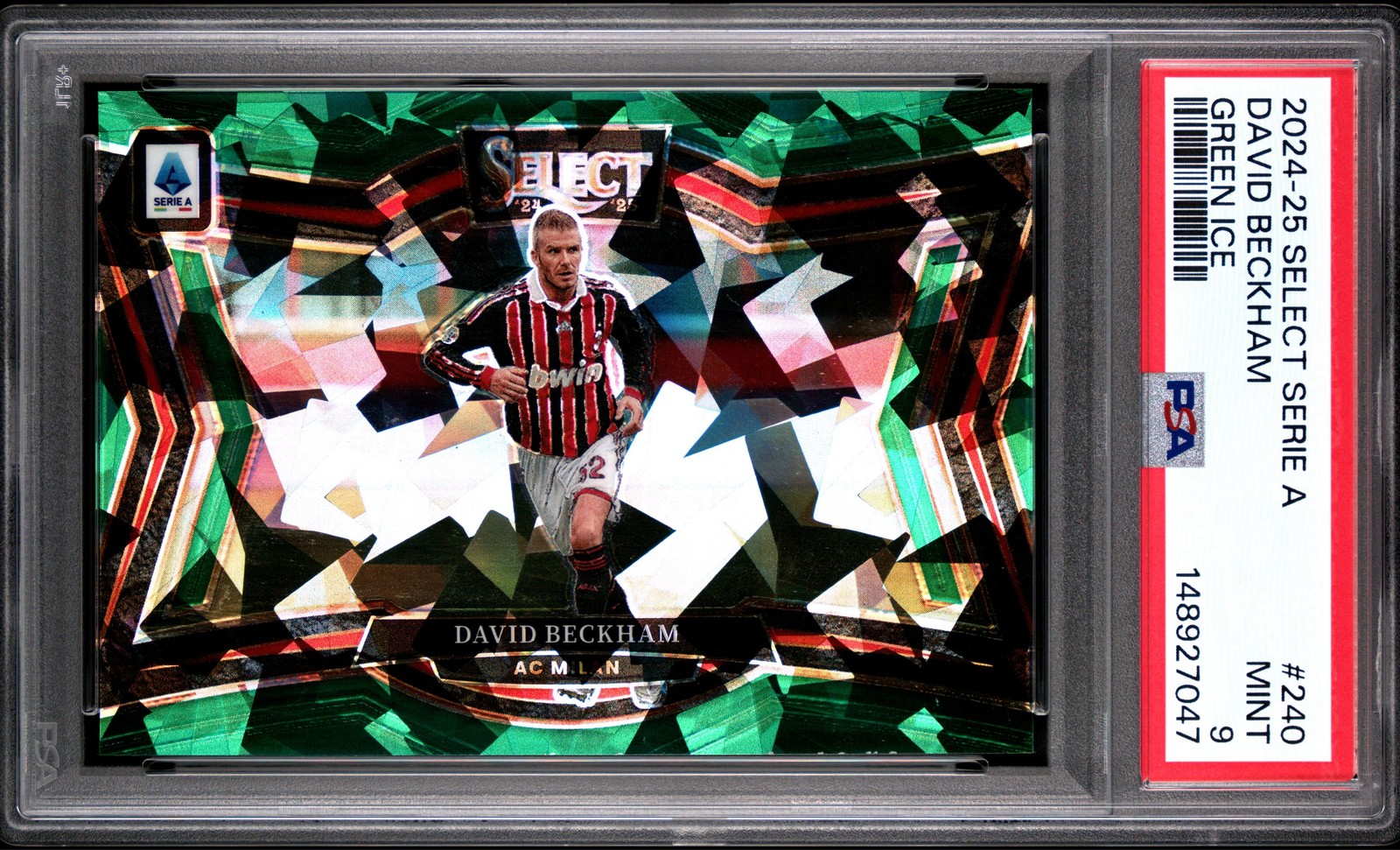 2024 Select Field Level Green Ice Prizm David Beckham PSA 9 POP1 (HIGHEST) SB6