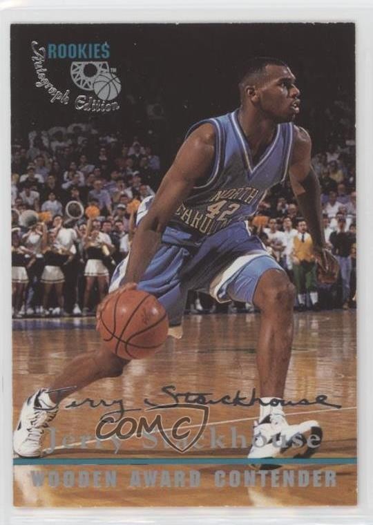 1995 Classic Rookies Auto Edition Jerry Stackhouse #99 RC 8d2