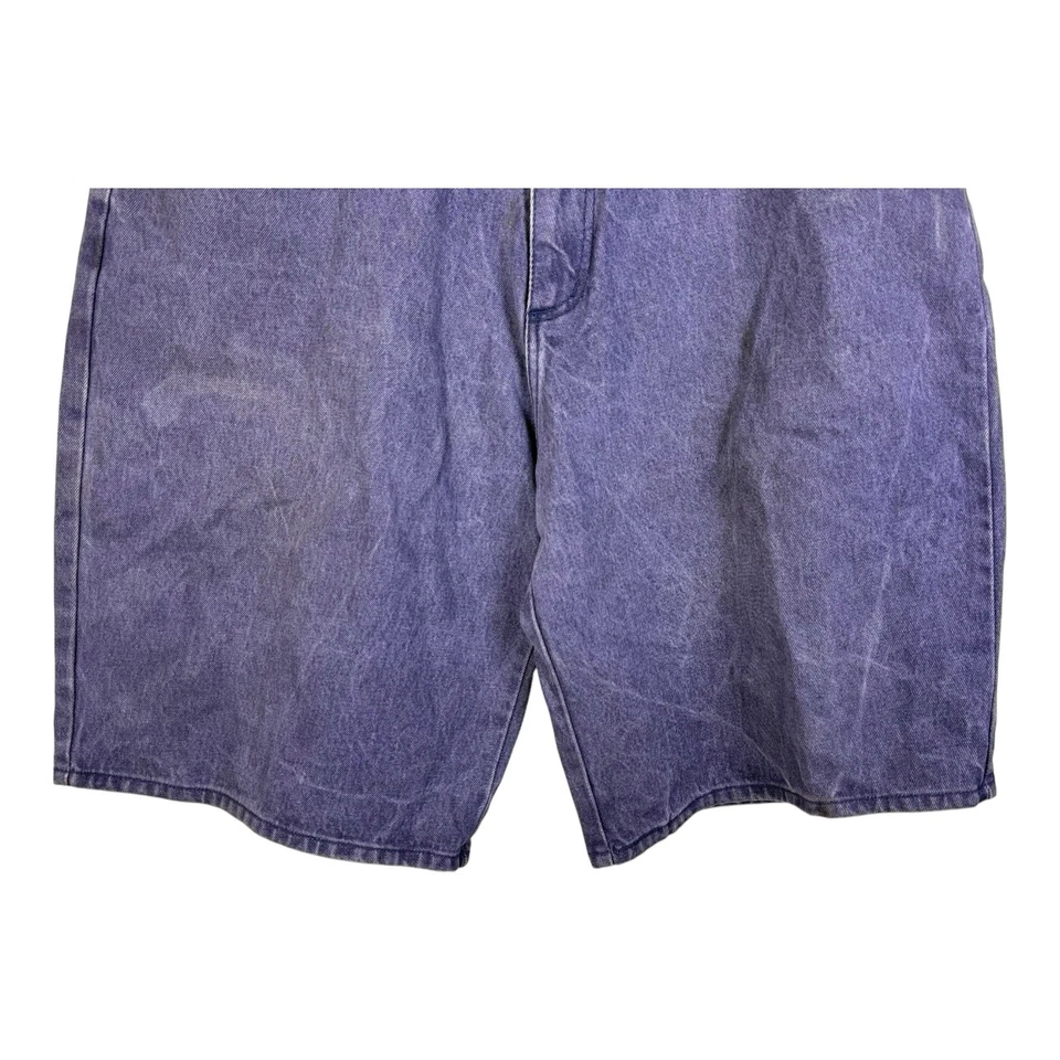 Vintage Solo Semore Baggy Jean Shorts 38 Skate JNCO 90s Y2K Wide Leg Denim - Image 3 of 4