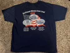 AMERICAN POSTAL WORKERS UNION Vintage 90s Northwest IL Area Local T-Shirt XXL